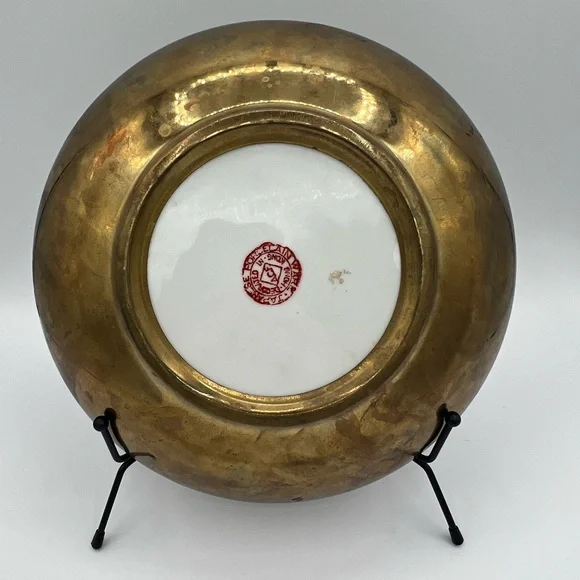 VTG 9" Japanese Porcelain Ware Bowl Floral Decorated In Hong Kong, A.C.F - Picture 4 of 12